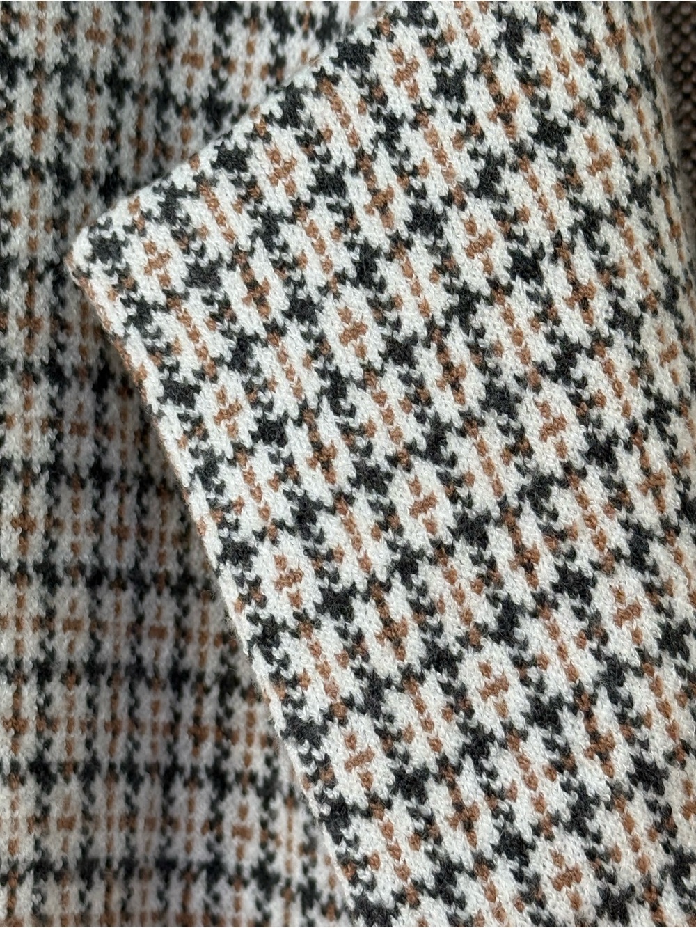 Max Studio Plaid Sweater Blazer Double Breasted Knit Cardigan Jacket M - Picture 3 of 6